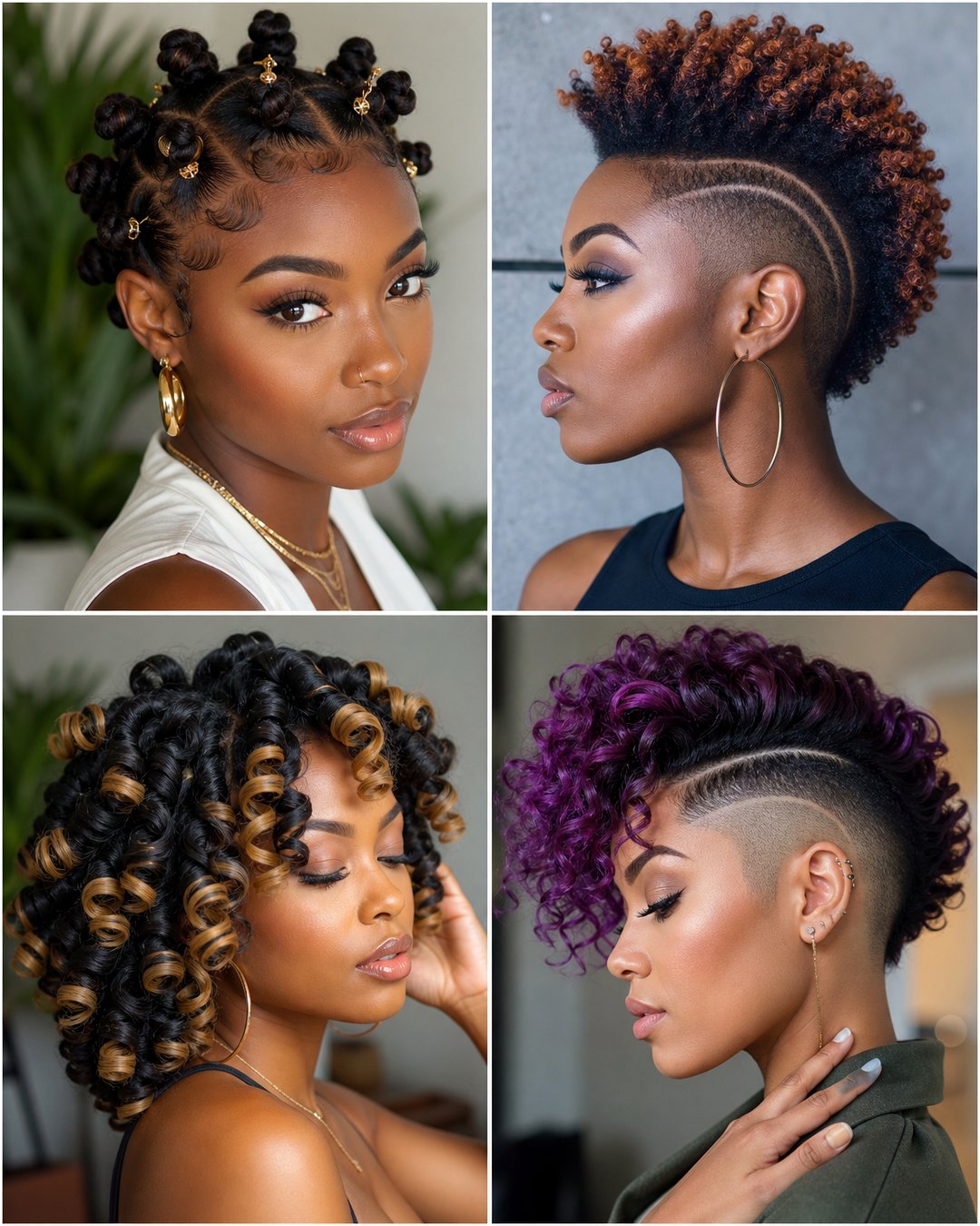 25 Cute African Short Natural Hairstyles to Try Now