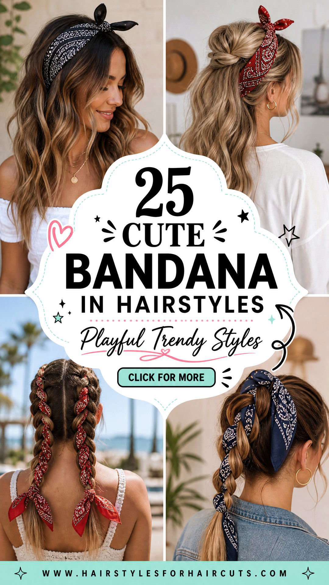 25 Cute Bandana in Hairstyles for a Trendy Look - 25 Cute Bandana in Hairstyles for a Trendy Look