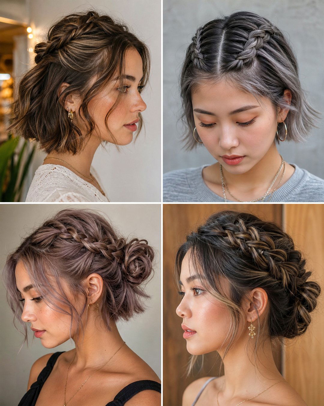 25 Cute Braided Hairstyles for Short Hair Ideas