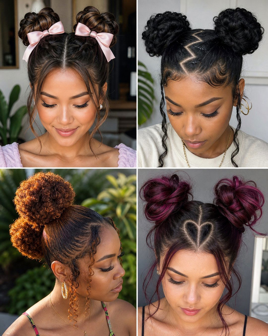 25 Cute Bun Hairstyles for Black Hair Little Girl Ideas