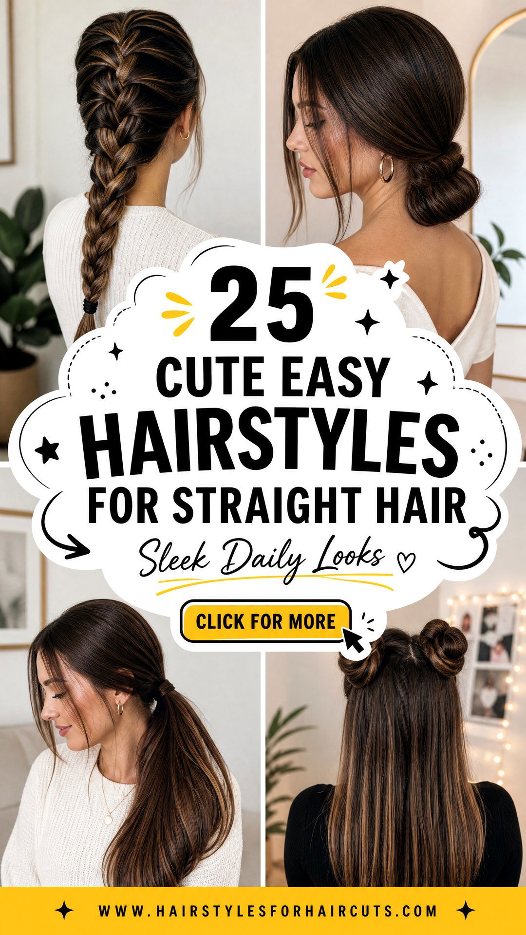 25 Cute Easy Hairstyles for Straight Hair to Love - 25 Cute Easy Hairstyles for Straight Hair to Love