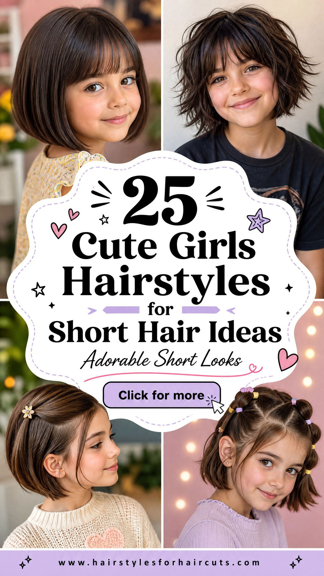 25 Cute Girls Hairstyles for Short Hair Ideas - 25 Cute Girls Hairstyles for Short Hair Ideas