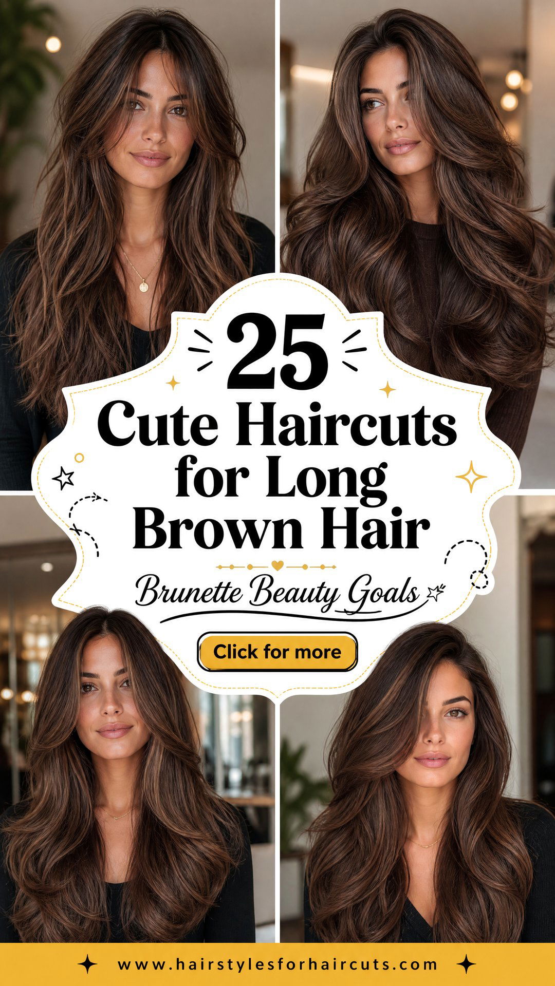 25 Cute Haircuts for Long Brown Hair to Inspire You - 25 Cute Haircuts for Long Brown Hair to Inspire You