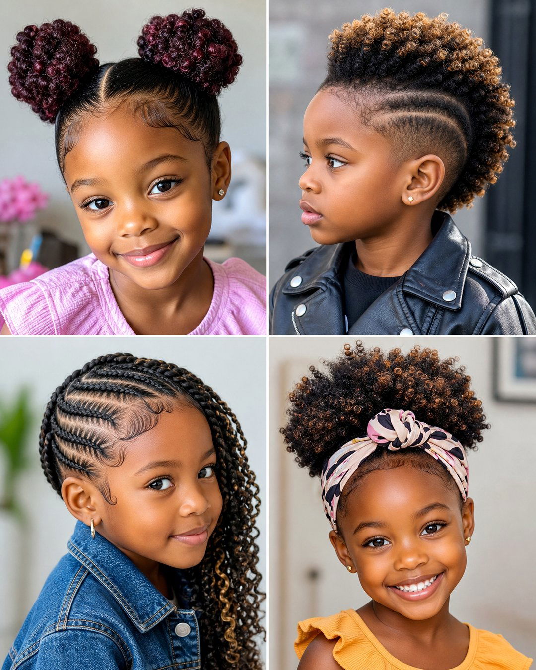 25 Cute Hairstyles for 4C Hair Kids Will Love