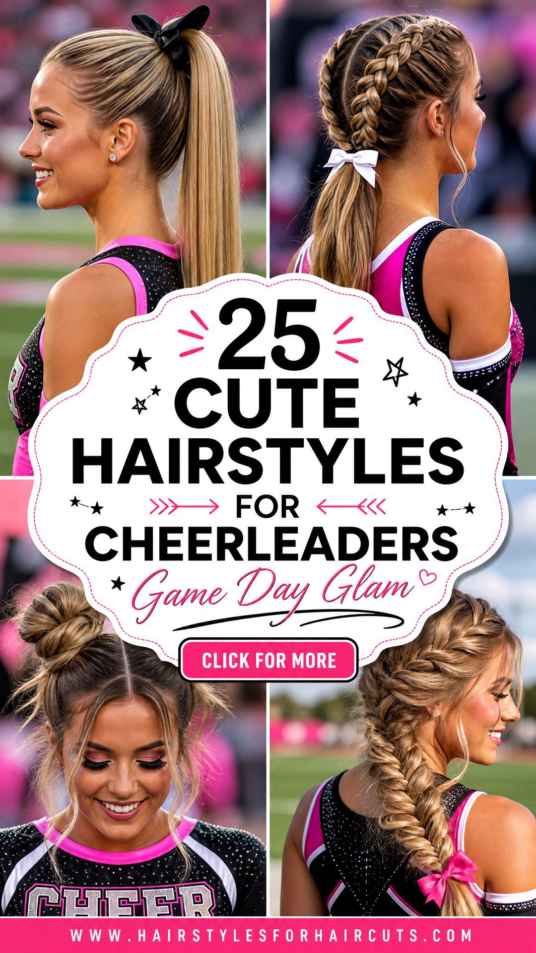 25 Cute Hairstyles for Cheerleaders to Rock at Games - 25 Cute Hairstyles for Cheerleaders to Rock at Games