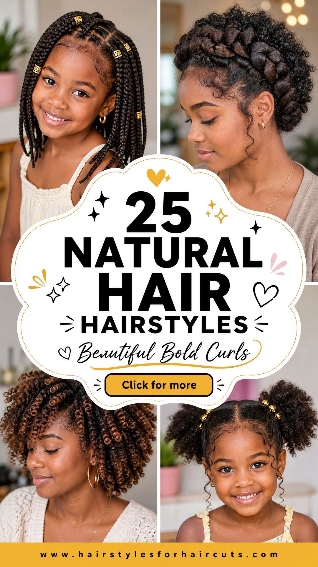 25 Cute Hairstyles for Girls With Natural Hair to Love - 25 Cute Hairstyles for Girls With Natural Hair to Love