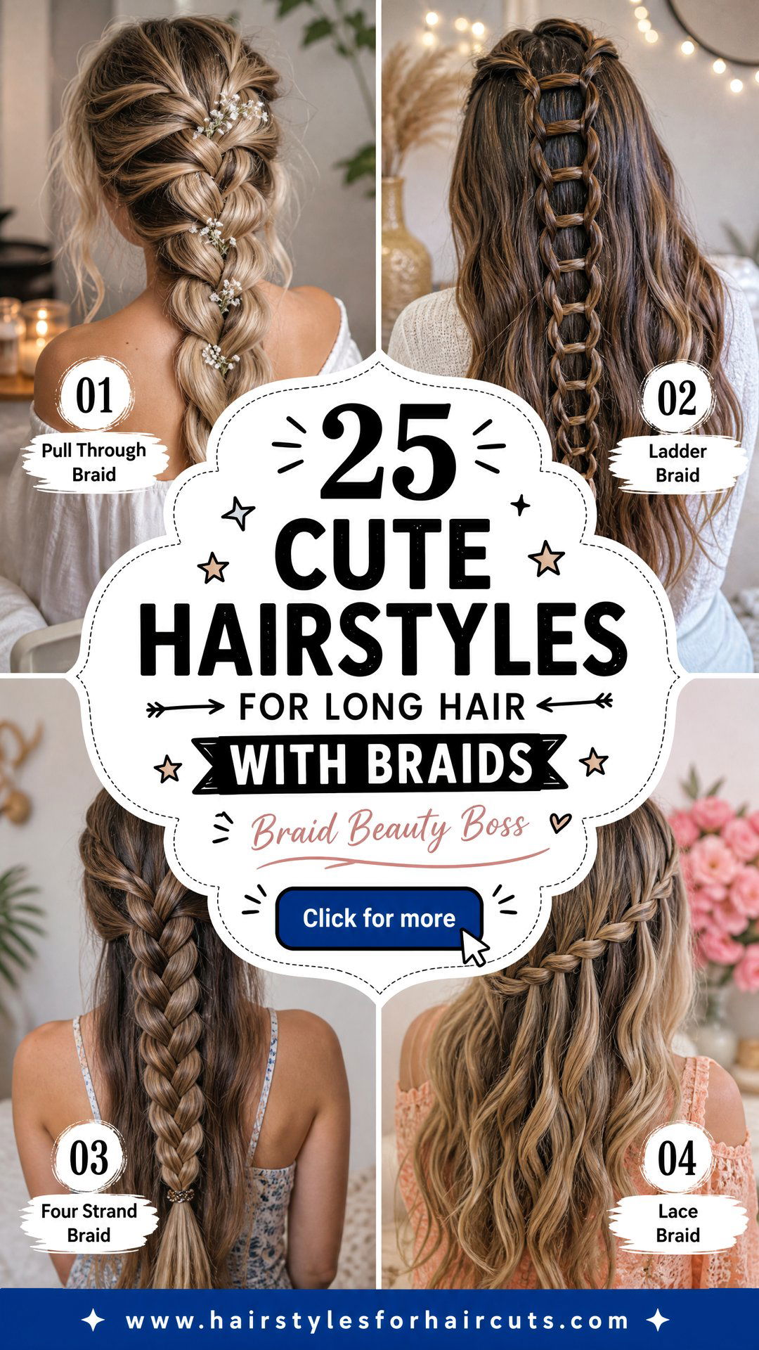 25 Cute Hairstyles for Long Hair With Braids - 25 Cute Hairstyles for Long Hair With Braids