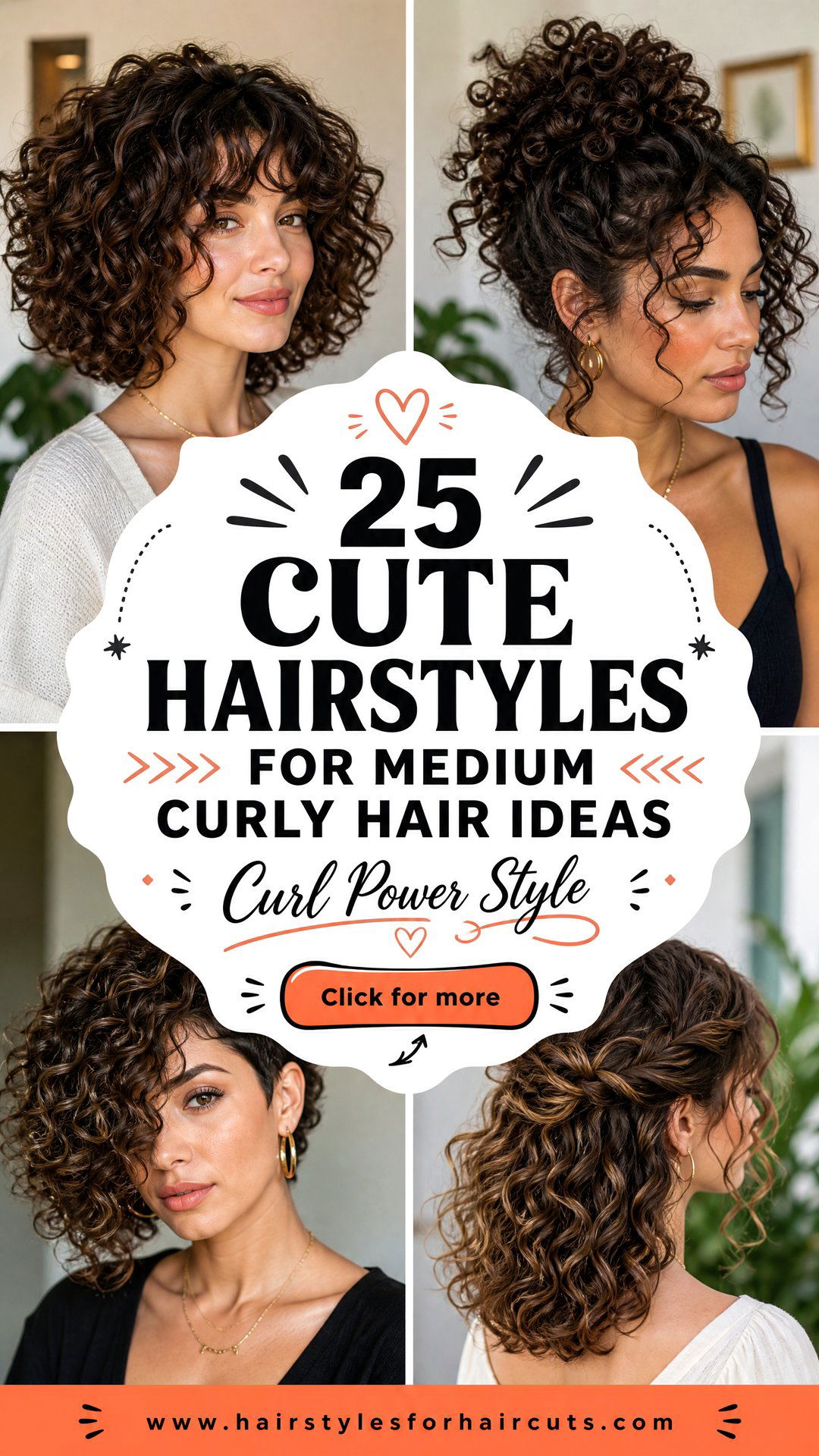 25 Cute Hairstyles for Medium Curly Hair Ideas - 25 Cute Hairstyles for Medium Curly Hair Ideas