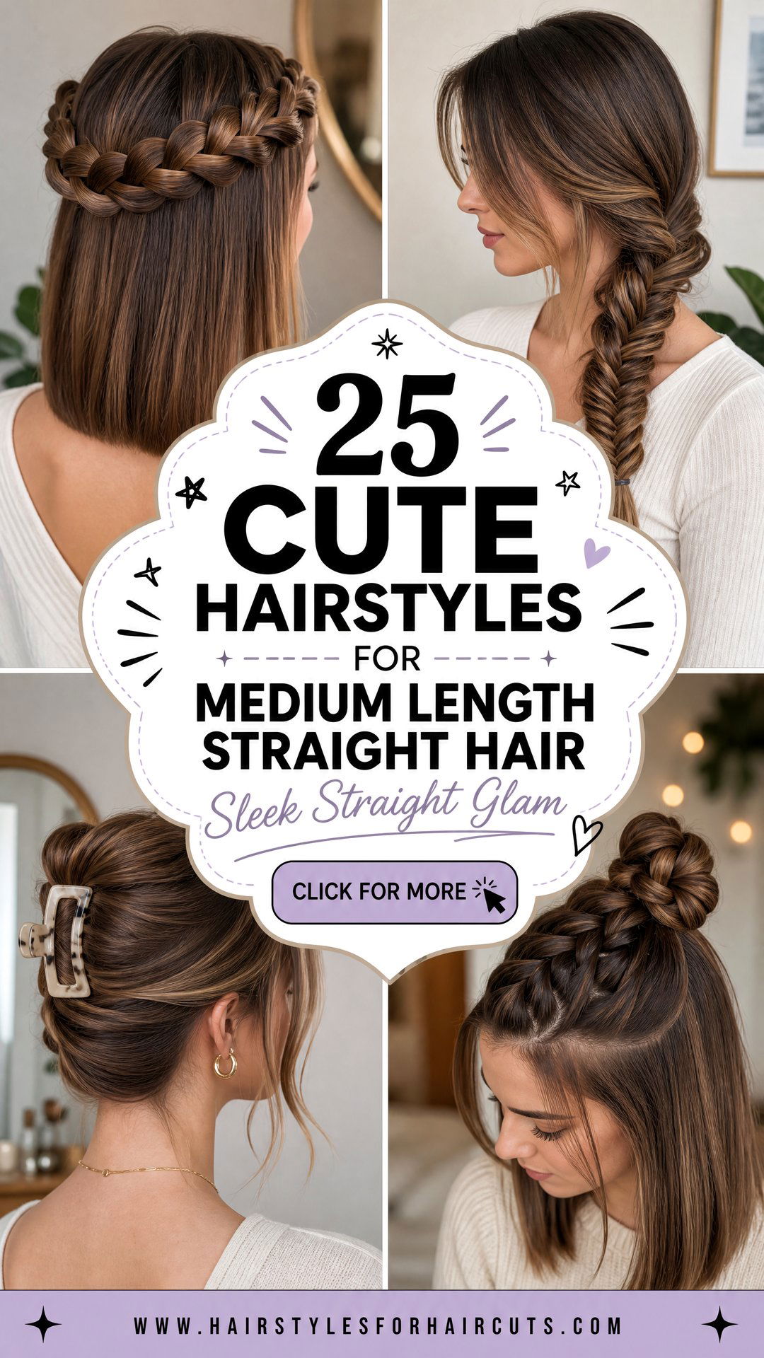 25 Cute Hairstyles for Medium Length Straight Hair - 25 Cute Hairstyles for Medium Length Straight Hair