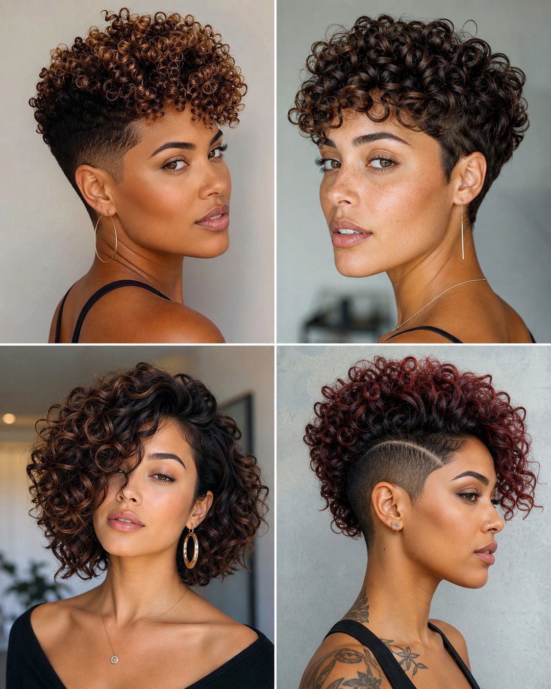 25 Cute Hairstyles for Short Curly Black Hair Ideas