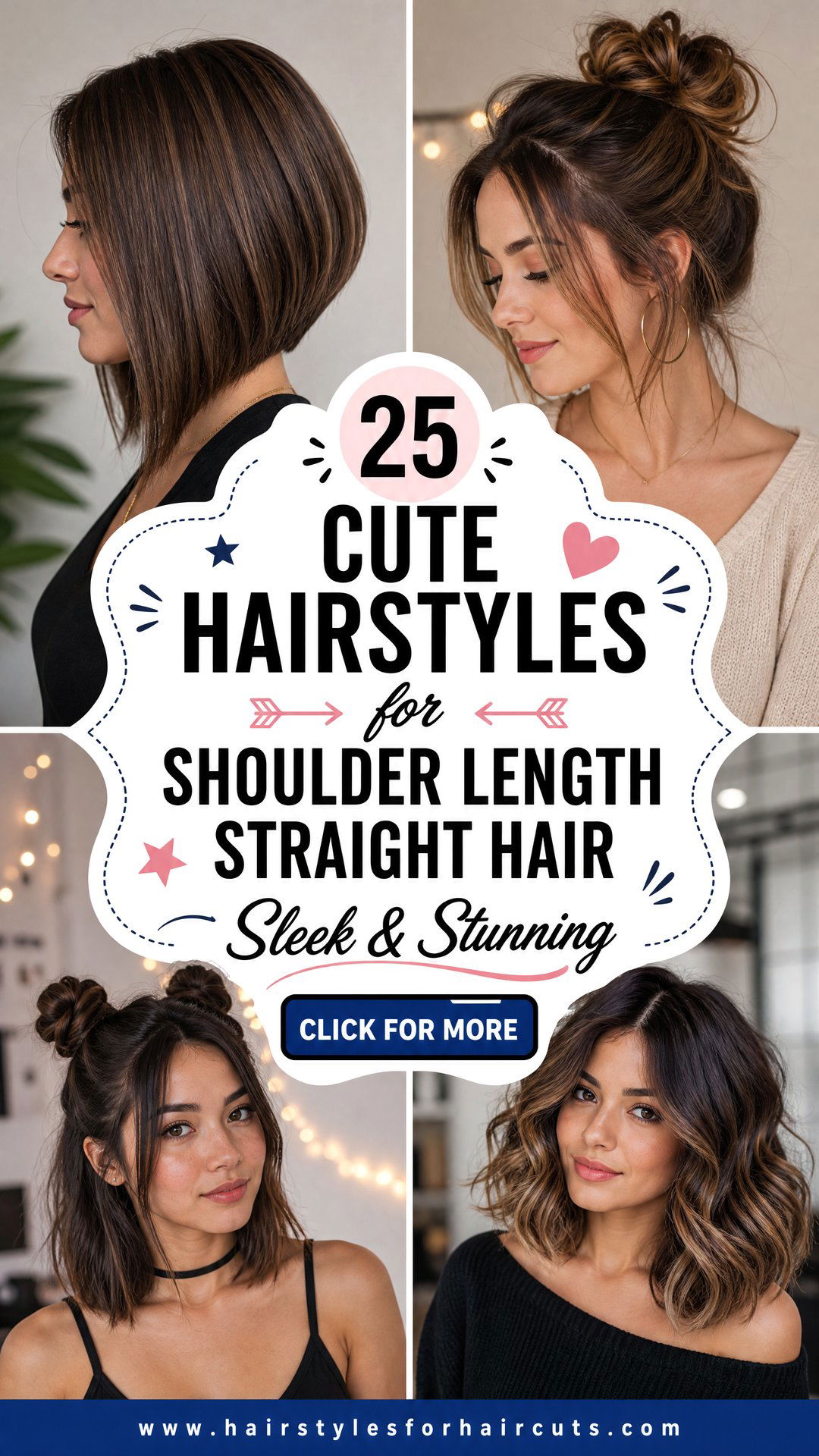 25 Cute Hairstyles for Shoulder Length Straight Hair - 25 Cute Hairstyles for Shoulder Length Straight Hair