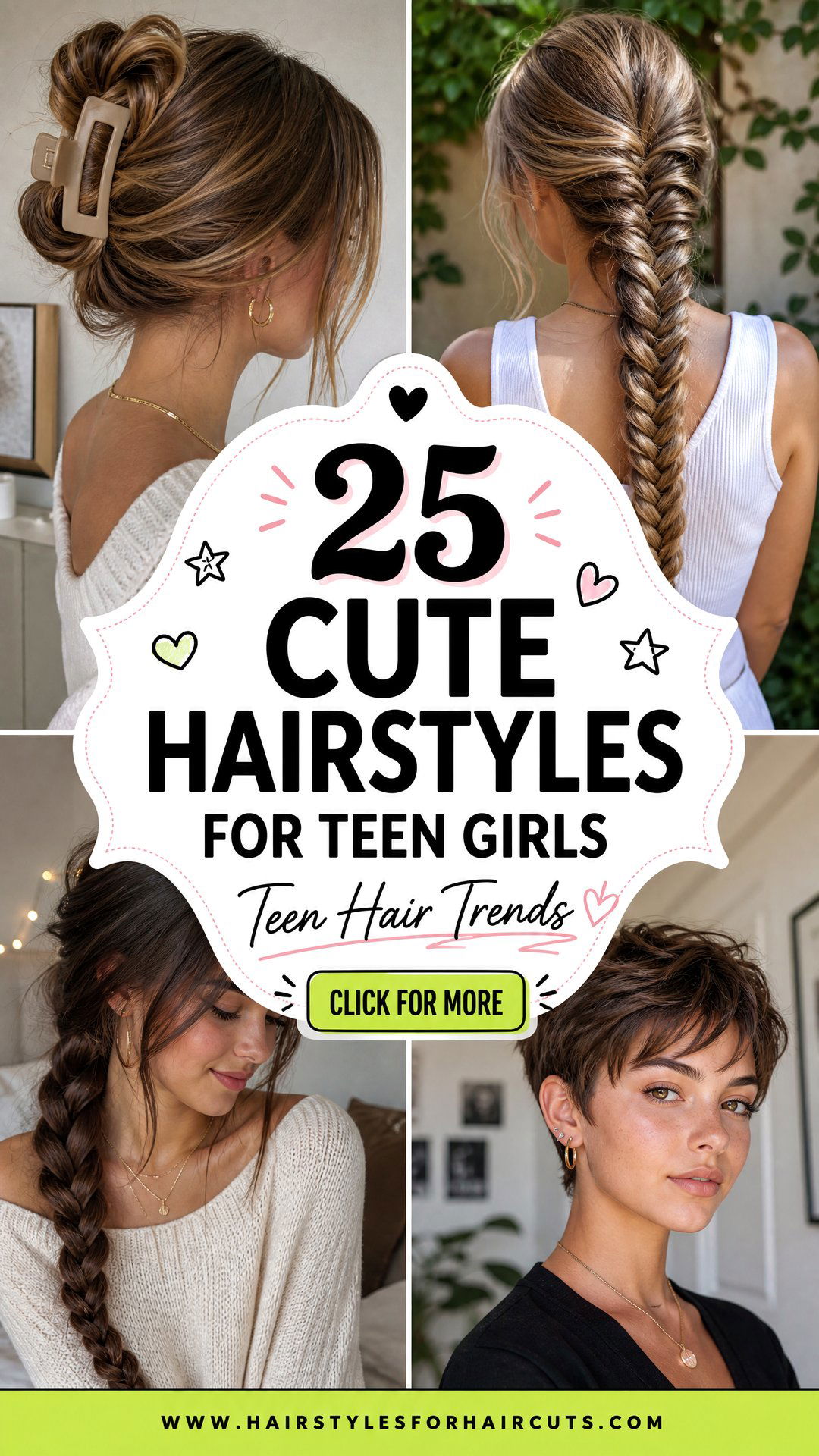25 Cute Hairstyles for Teen Girls to Try Now - 25 Cute Hairstyles for Teen Girls to Try Now