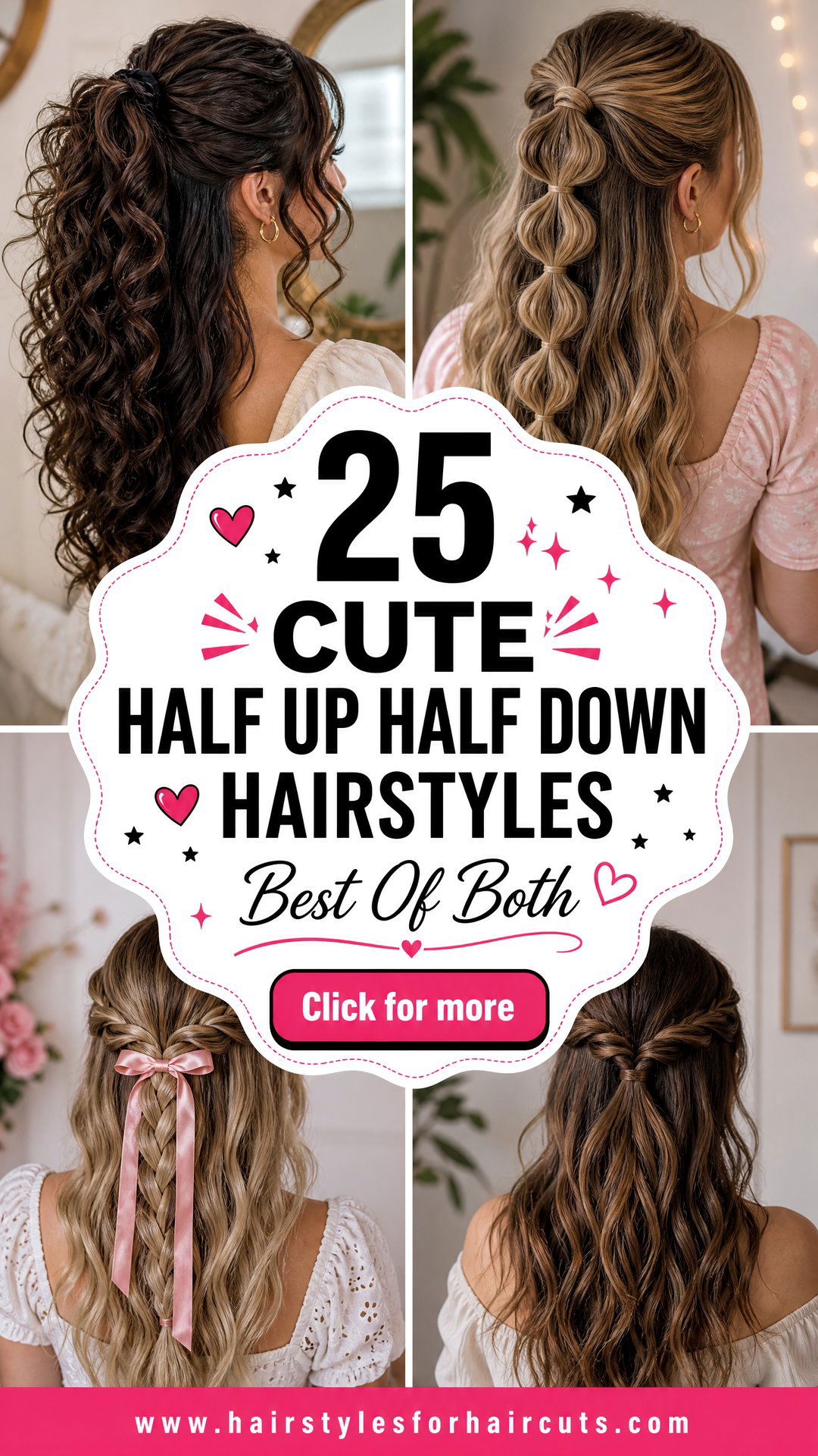 25 Cute Half Up Half Down Hairstyles to Try Now - 25 Cute Half Up Half Down Hairstyles to Try Now