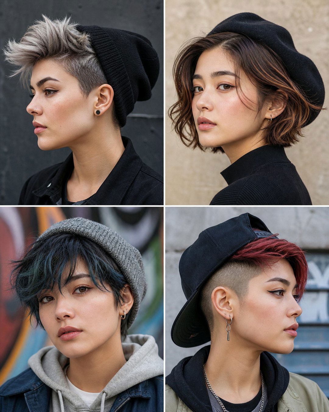 25 Cute Hat Hairstyles for Short Hair Ideas