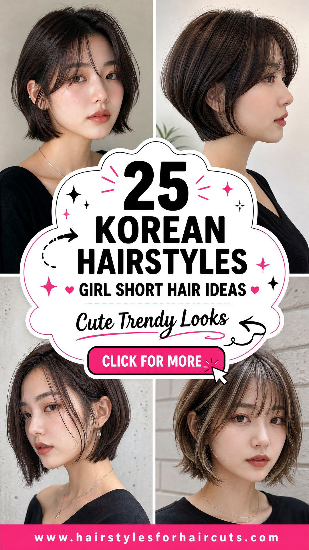25 Cute Korean Hairstyles Girl Short Hair Looks - 25 Cute Korean Hairstyles Girl Short Hair Looks
