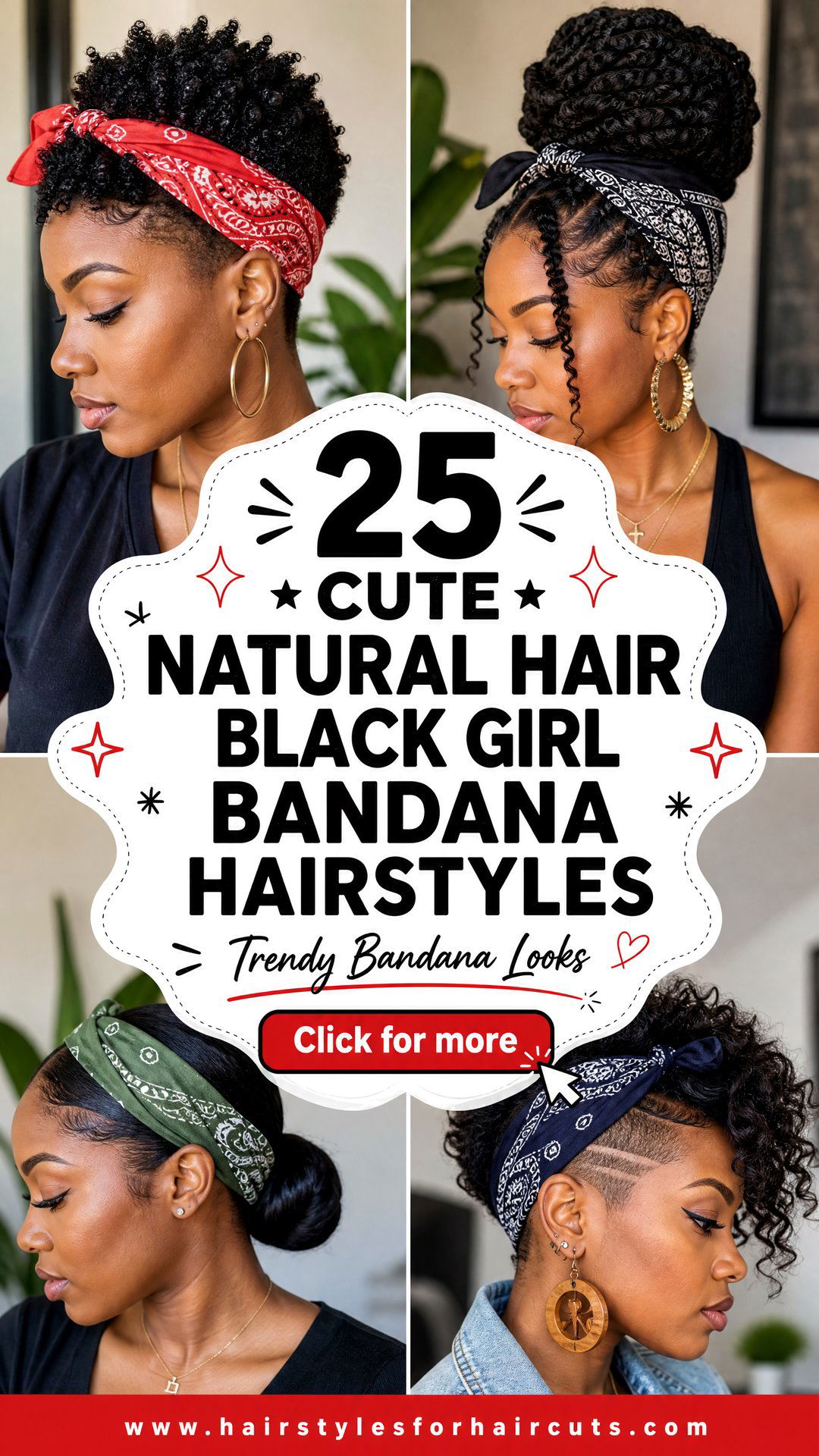 25 Cute Natural Hair Black Girl Bandana Hairstyles - 25 Cute Natural Hair Black Girl Bandana Hairstyles