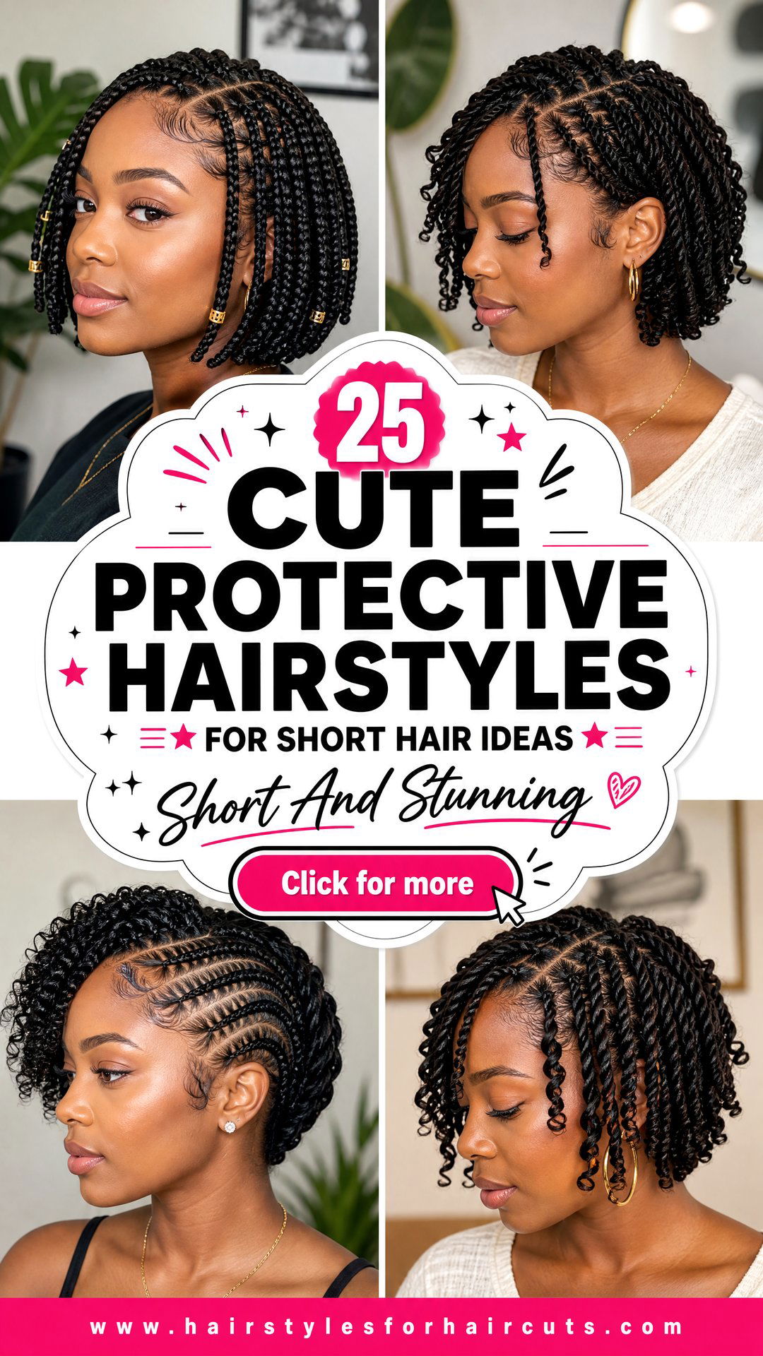 25 Cute Protective Hairstyles for Short Hair Ideas - 25 Cute Protective Hairstyles for Short Hair Ideas