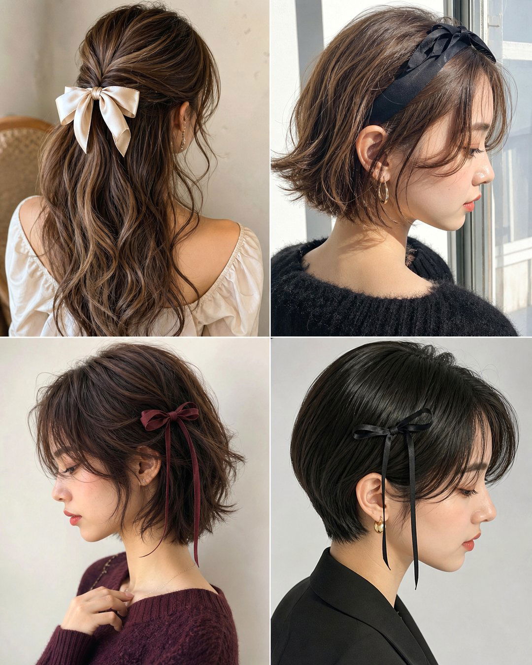 25 Cute Ribbon Hairstyles for Short Hair to Try