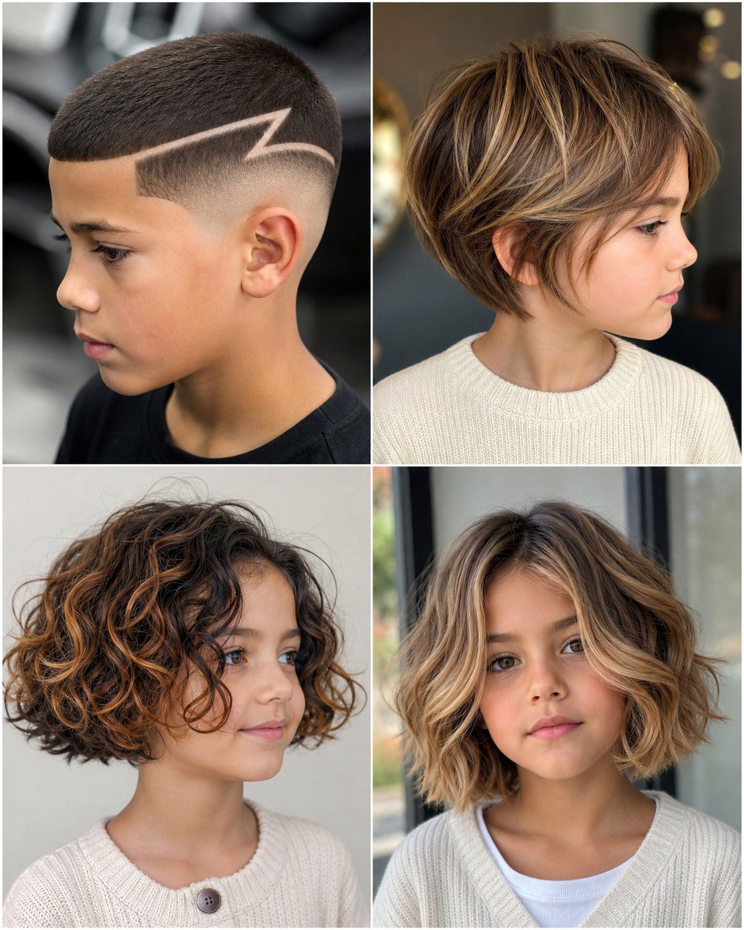 25 Cute Short Hair Kid Haircuts for Trendy Little Ones