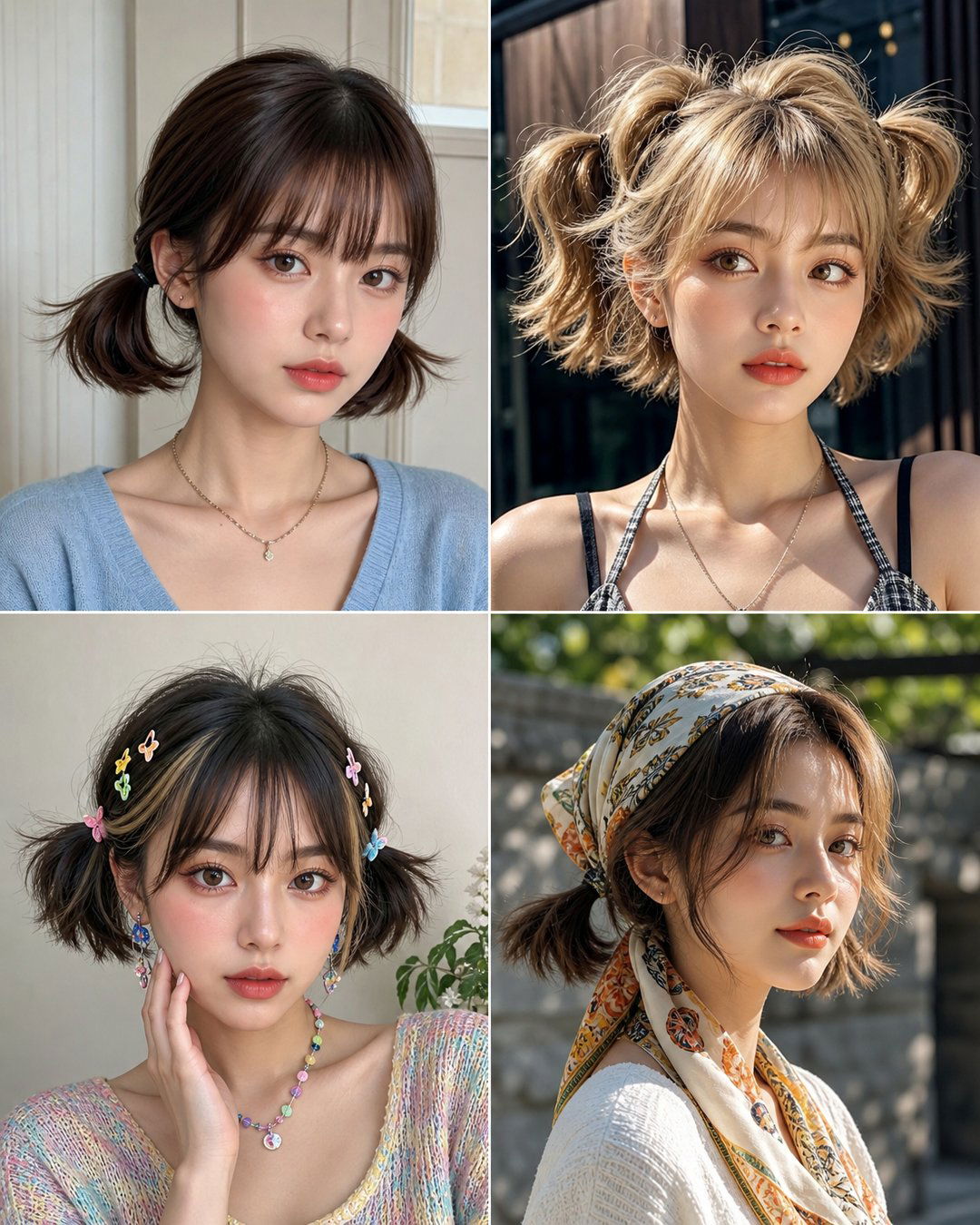 25 Cute Short Hair Pigtail Hairstyles to Inspire You