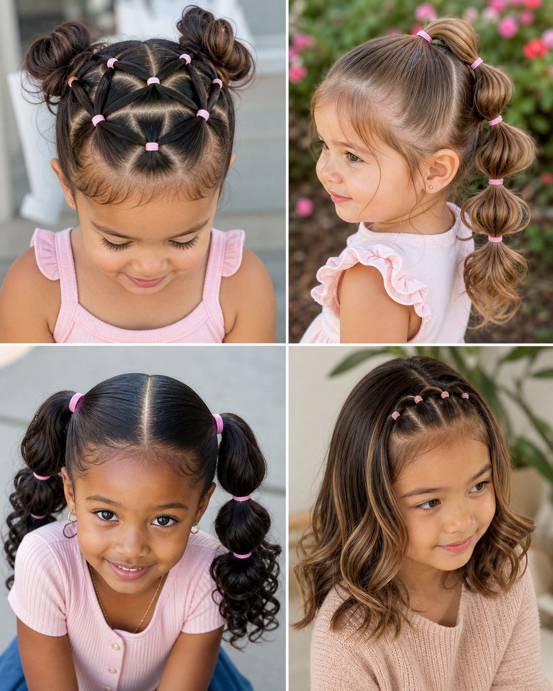 25 Cute Short Hair Rubber Band Hairstyles for Toddlers