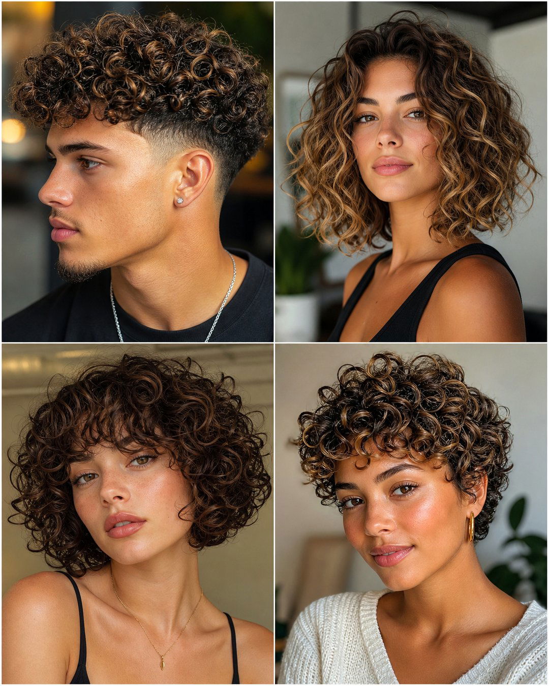 25 Cute Short Haircuts for Girls Kids With Curly Hair
