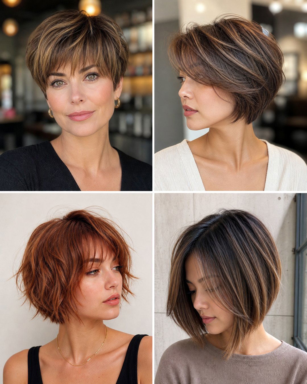 25 Cute Short Hairstyles for Thin Hair With Bangs