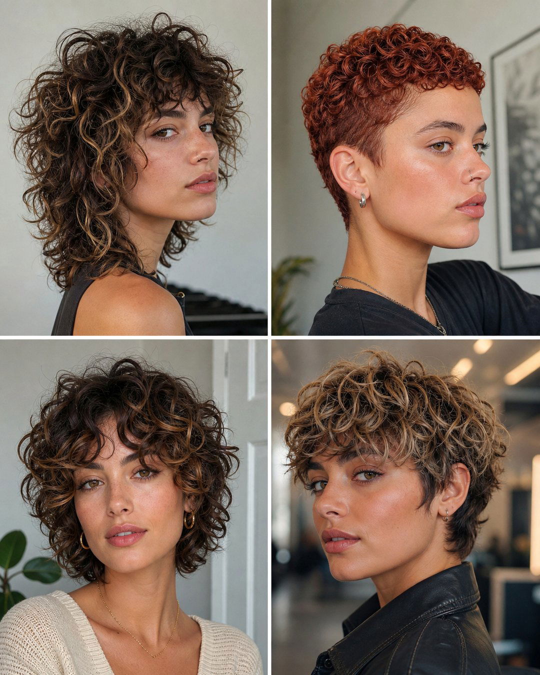 25 Cute Short Shaggy Haircuts for Curly Hair to Try