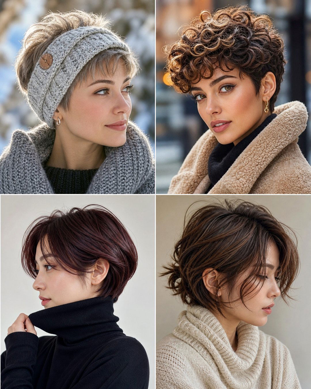 25 Cute Winter Hairstyles for Short Hair to Love