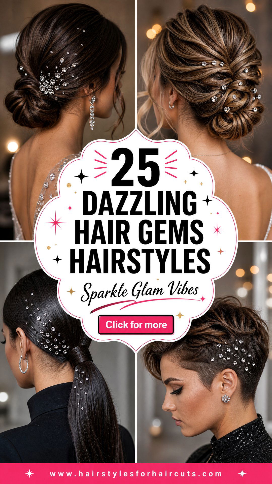 25 Dazzling Hair Gems Hairstyles to Sparkle In - 25 Dazzling Hair Gems Hairstyles to Sparkle In