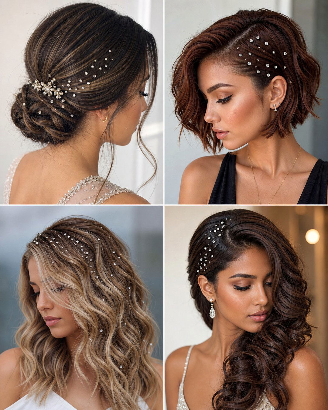 25 Dazzling Hair Gems Hairstyles to Sparkle In