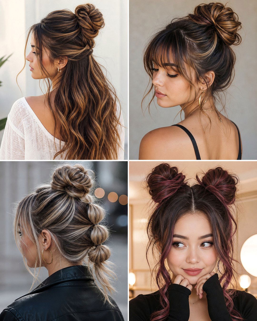 25 Donut Bun Hairstyles for Short Hair