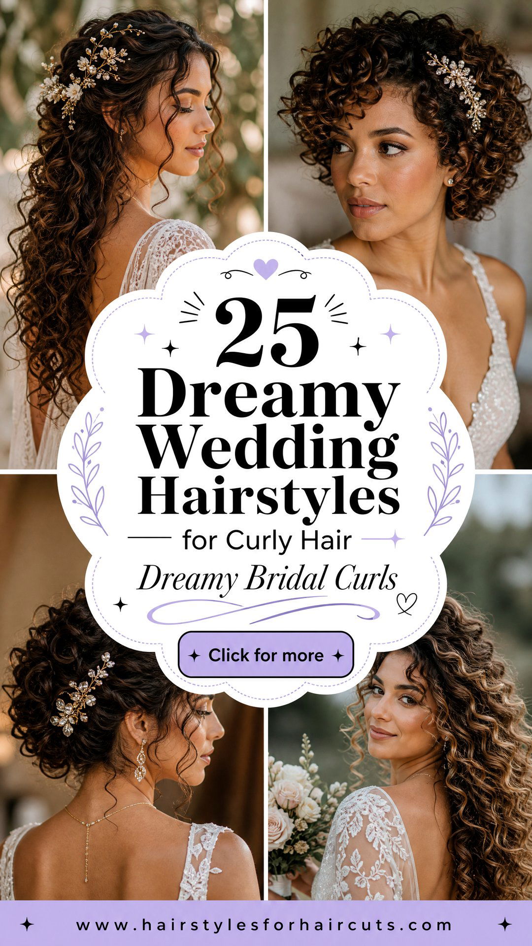 25 Dreamy Wedding Hairstyles for Curly Hair - 25 Dreamy Wedding Hairstyles for Curly Hair