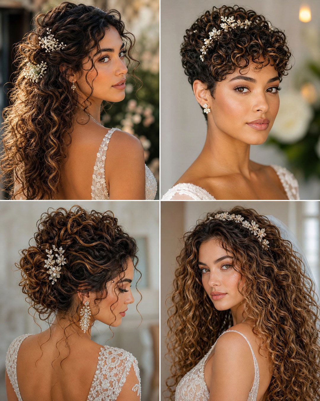 25 Dreamy Wedding Hairstyles for Curly Hair