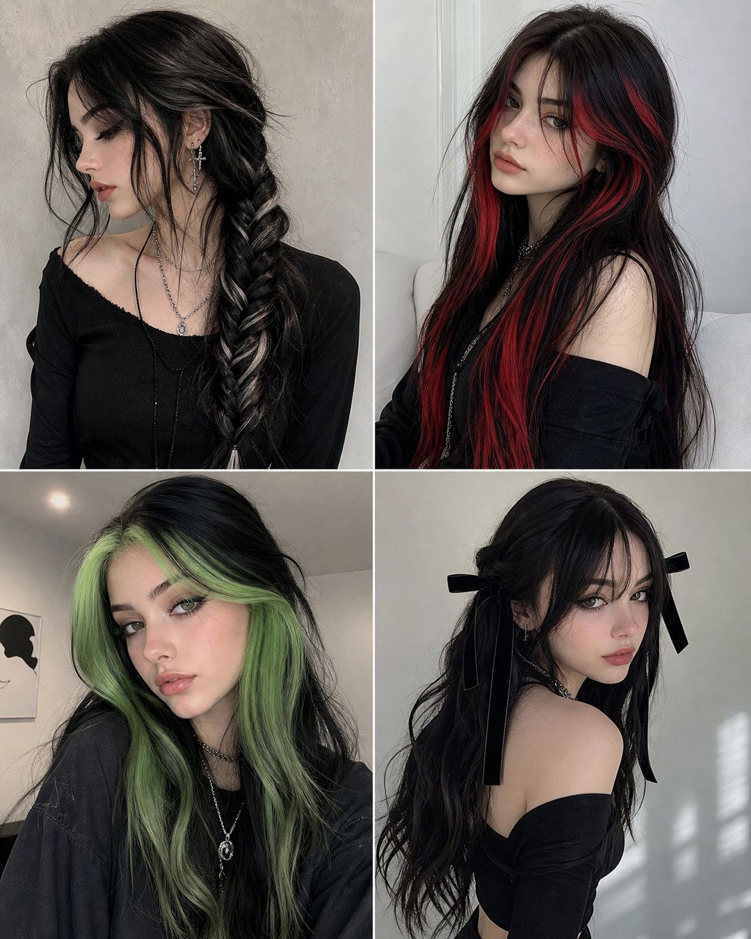 25 E Girl Hairstyles Long Hair Edgy Alt Looks