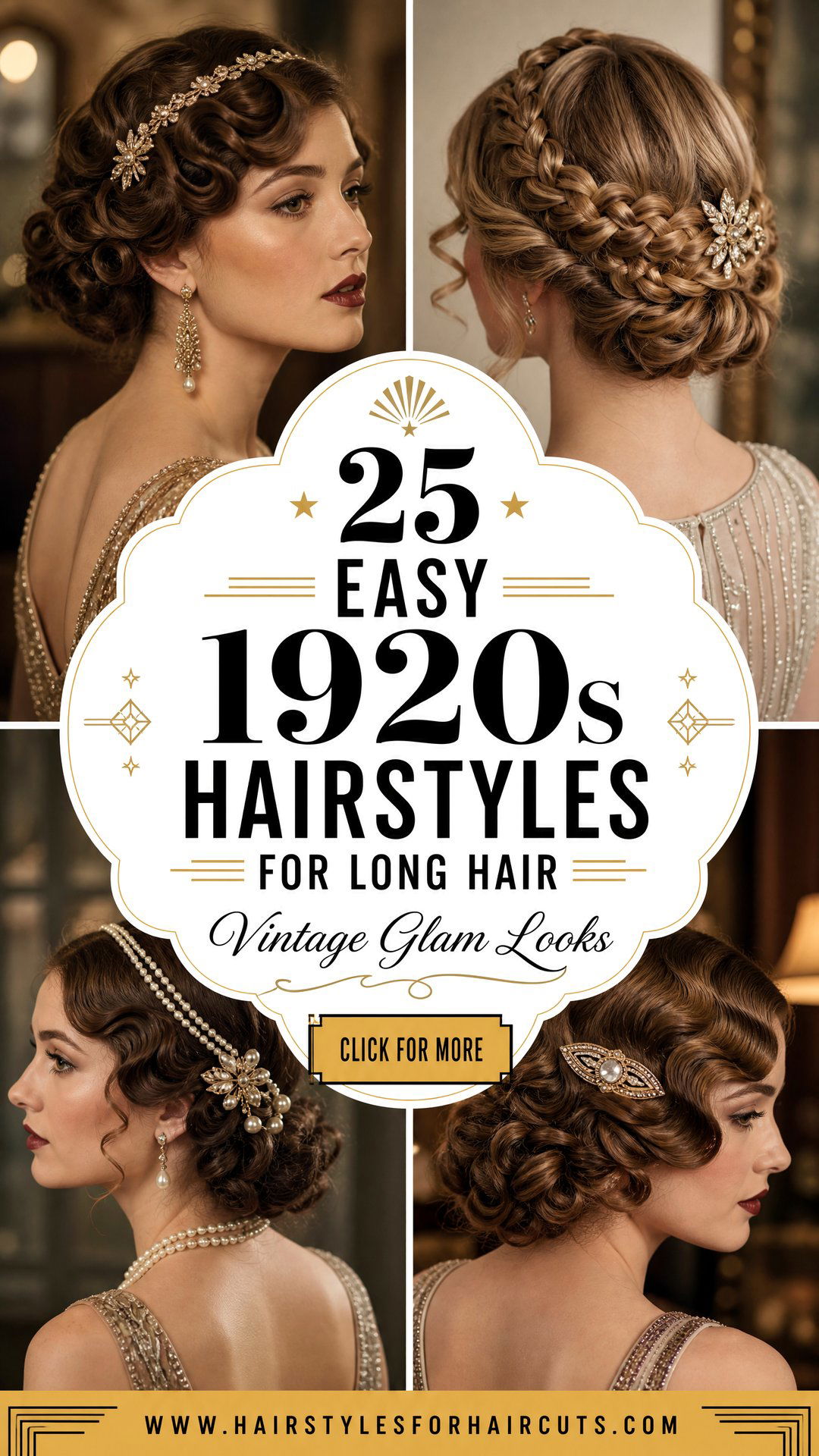 25 Easy 1920s Hairstyles for Long Hair Vintage Looks - 25 Easy 1920s Hairstyles for Long Hair: Vintage Looks