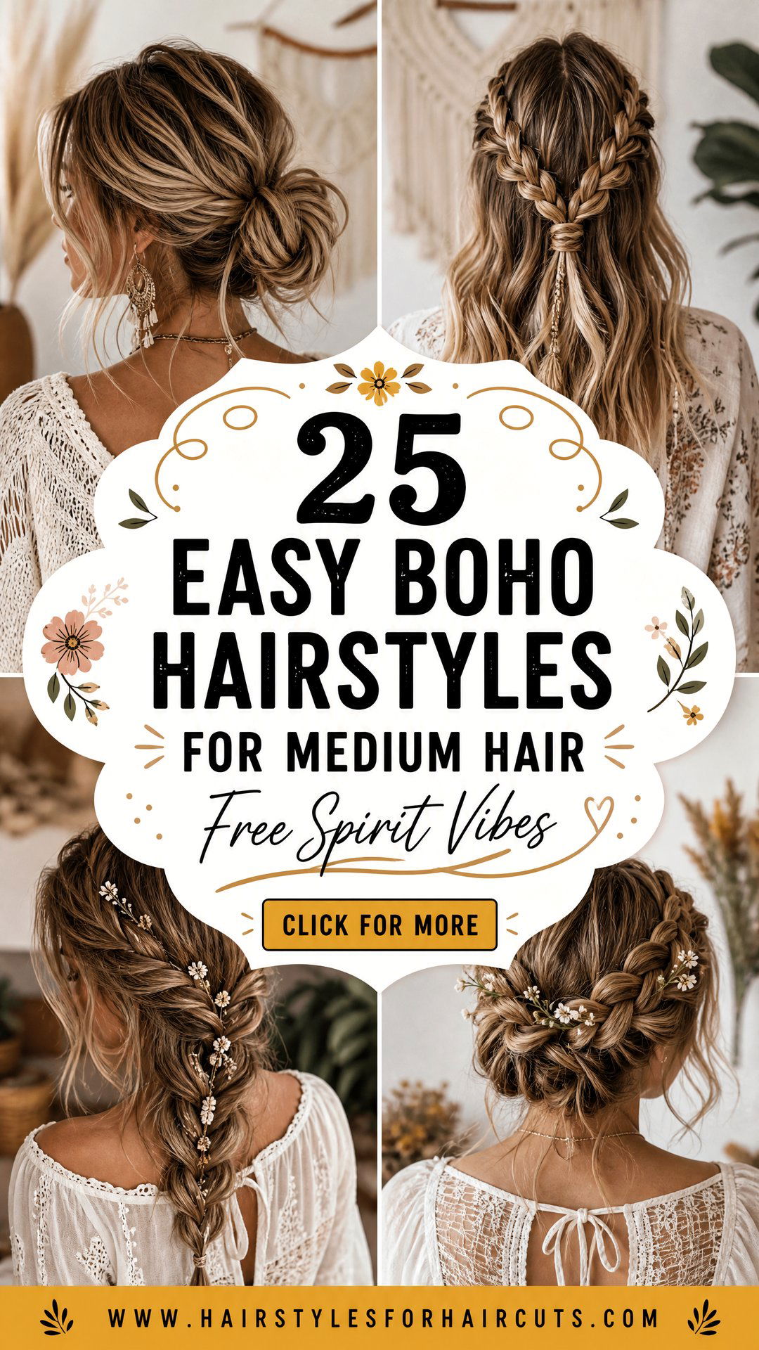 25 Easy Boho Hairstyles for Medium Hair to Try Now - 25 Easy Boho Hairstyles for Medium Hair to Try Now