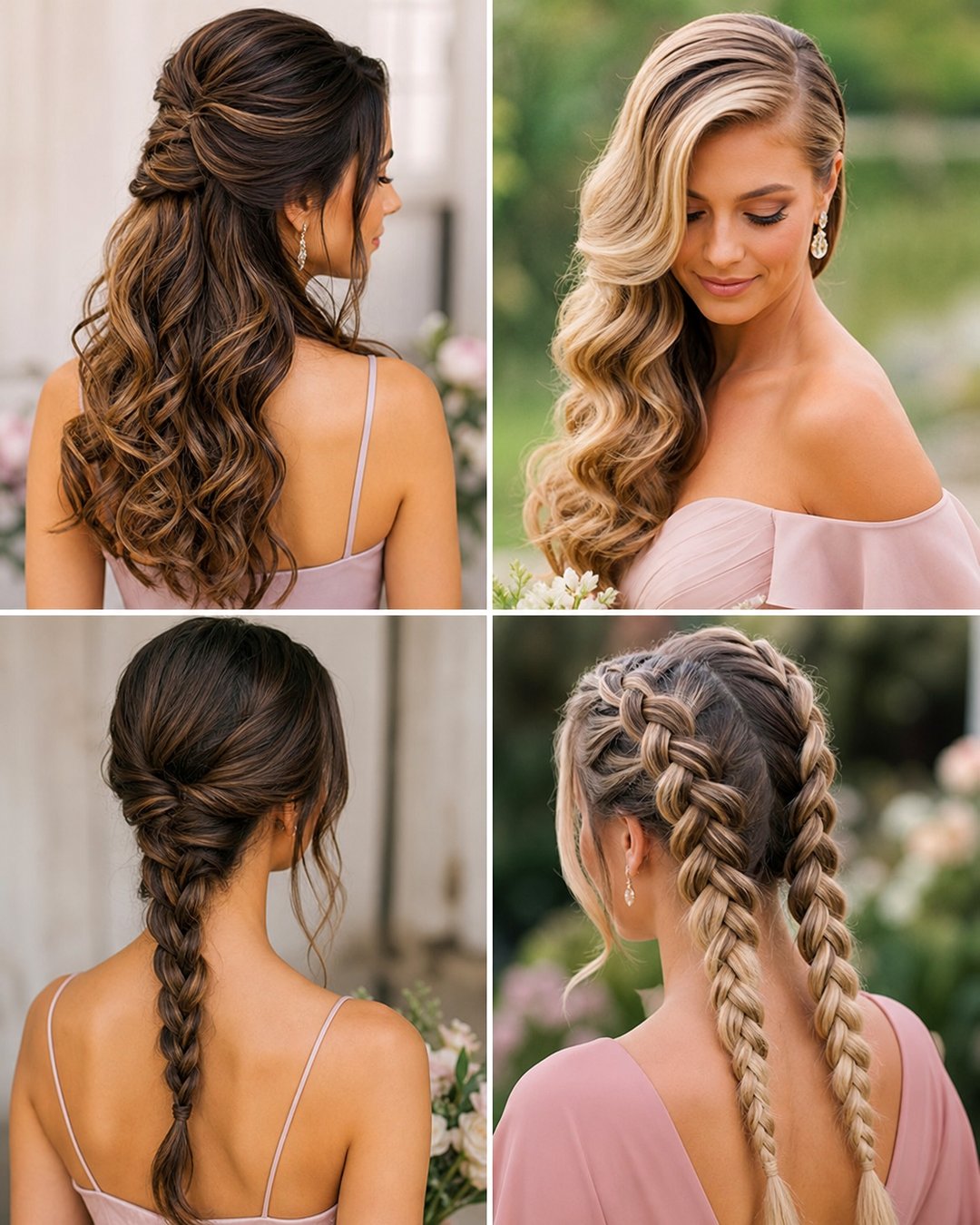 25 Easy Bridesmaid Hairstyles for Long Hair Ideas