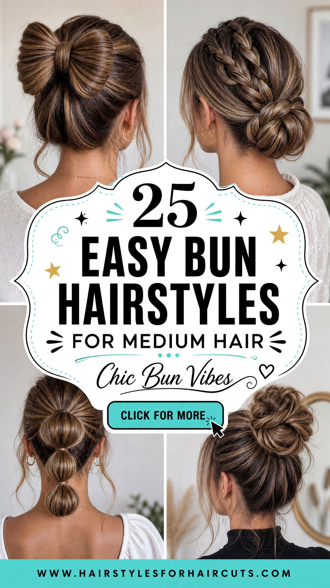 25 Easy Bun Hairstyles for Medium Hair to Love - 25 Easy Bun Hairstyles for Medium Hair to Love