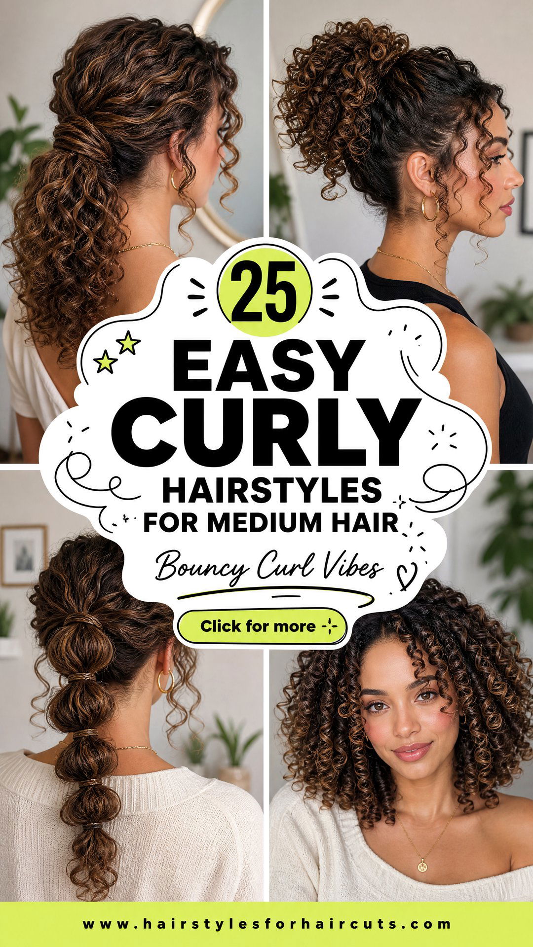 25 Easy Curly Hairstyles for Medium Hair Ideas - 25 Easy Curly Hairstyles for Medium Hair Ideas