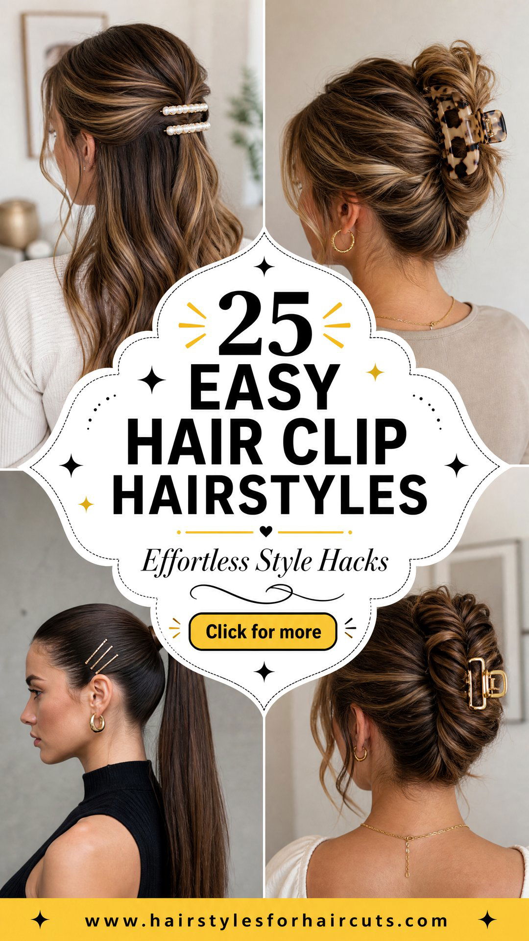 25 Easy Hair Clip Hairstyles for Effortless Style - 25 Easy Hair Clip Hairstyles for Effortless Style