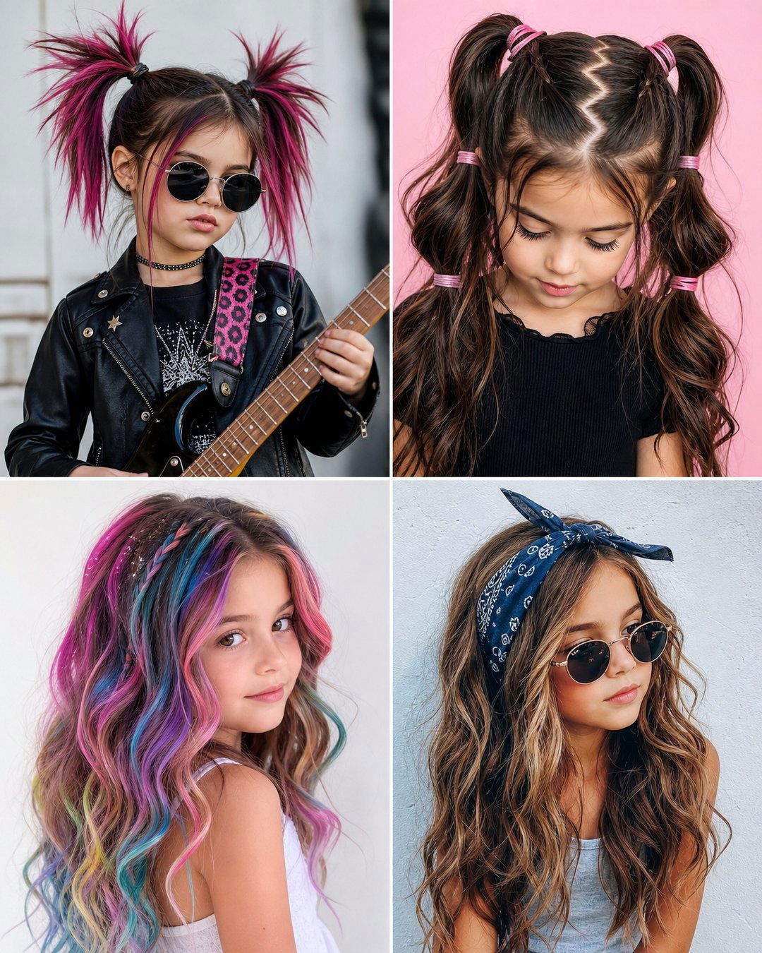 25 Easy Hairstyles Kid Girl Rockstar Hair Ideas