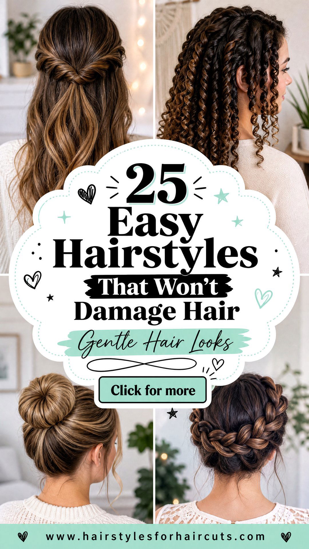 25 Easy Hairstyles That Wont Damage Hair Gentle Looks - 25 Easy Hairstyles That Won’t Damage Hair: Gentle Looks