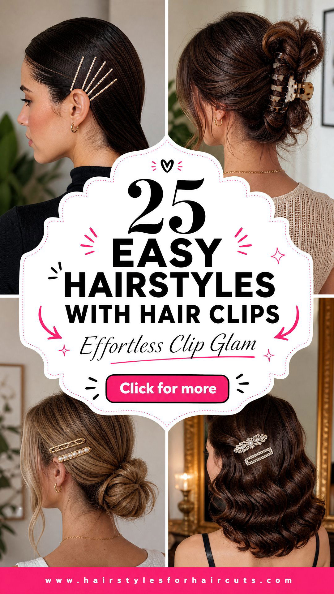 25 Easy Hairstyles With Hair Clips for Effortless Glam - 25 Easy Hairstyles With Hair Clips for Effortless Glam