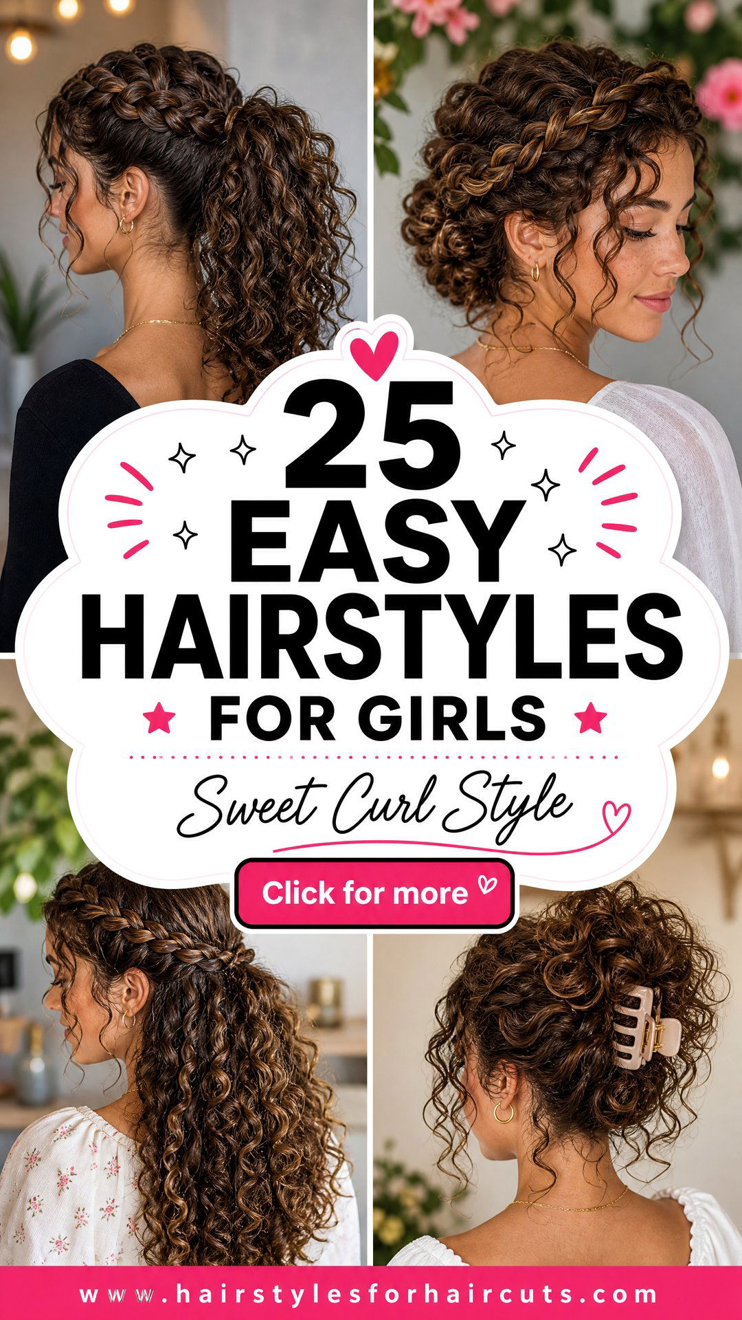 25 Easy Hairstyles for Girls With Curly Hair - 25 Easy Hairstyles for Girls With Curly Hair