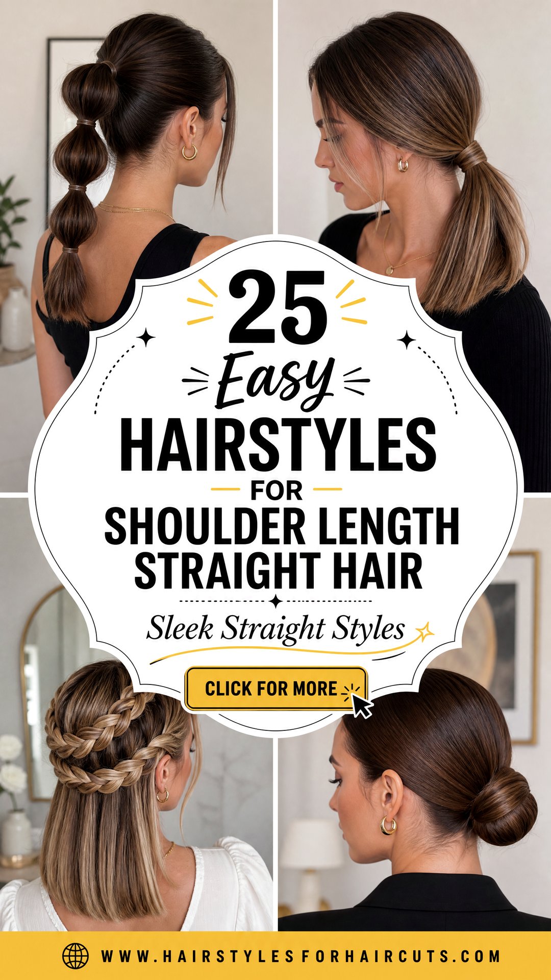25 Easy Hairstyles for Shoulder Length Straight Hair - 25 Easy Hairstyles for Shoulder Length Straight Hair
