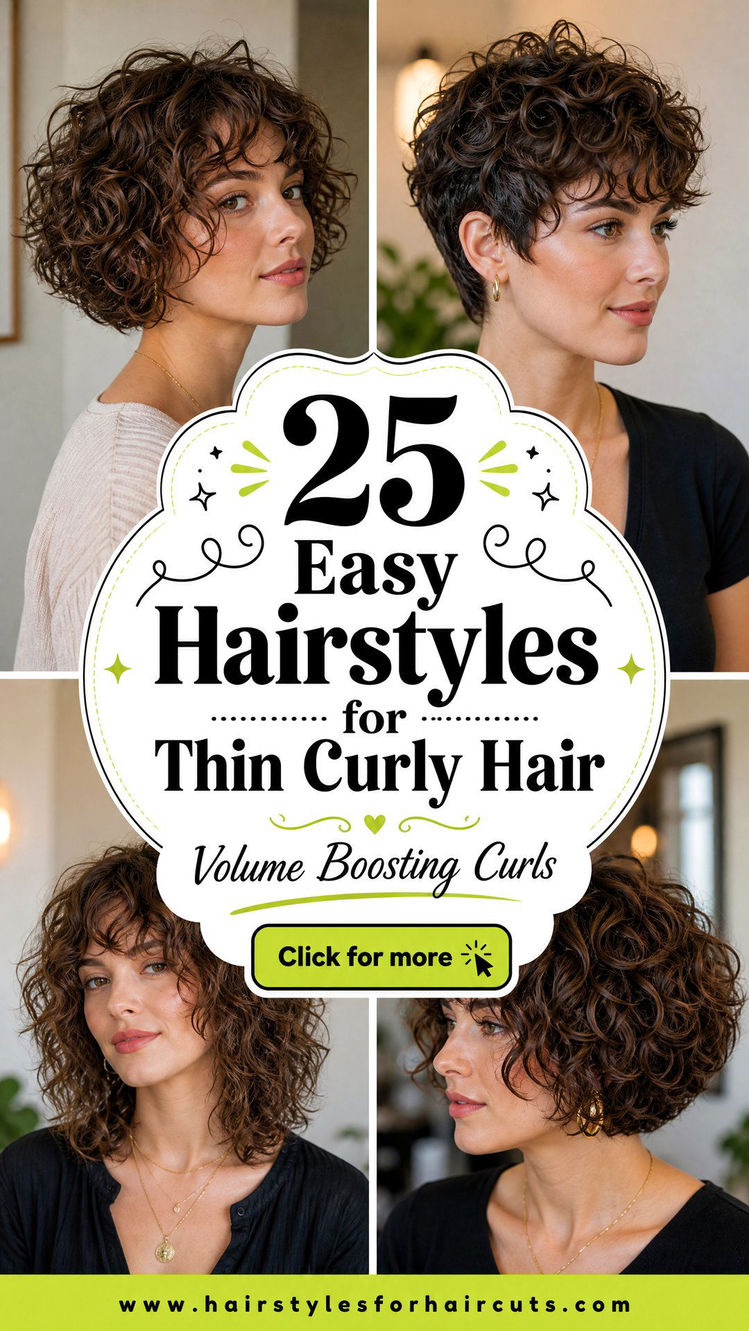 25 Easy Hairstyles for Thin Curly Hair Volume Boosters - 25 Easy Hairstyles for Thin Curly Hair: Volume Boosters