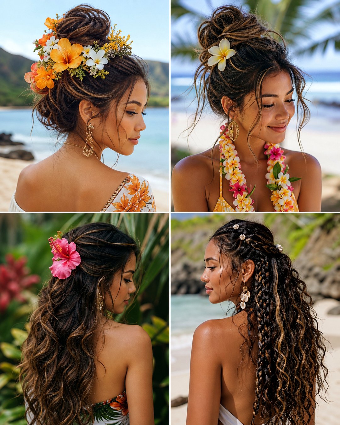 25 Easy Hawaiian Hairstyles for Long Hair Tropical Vibes