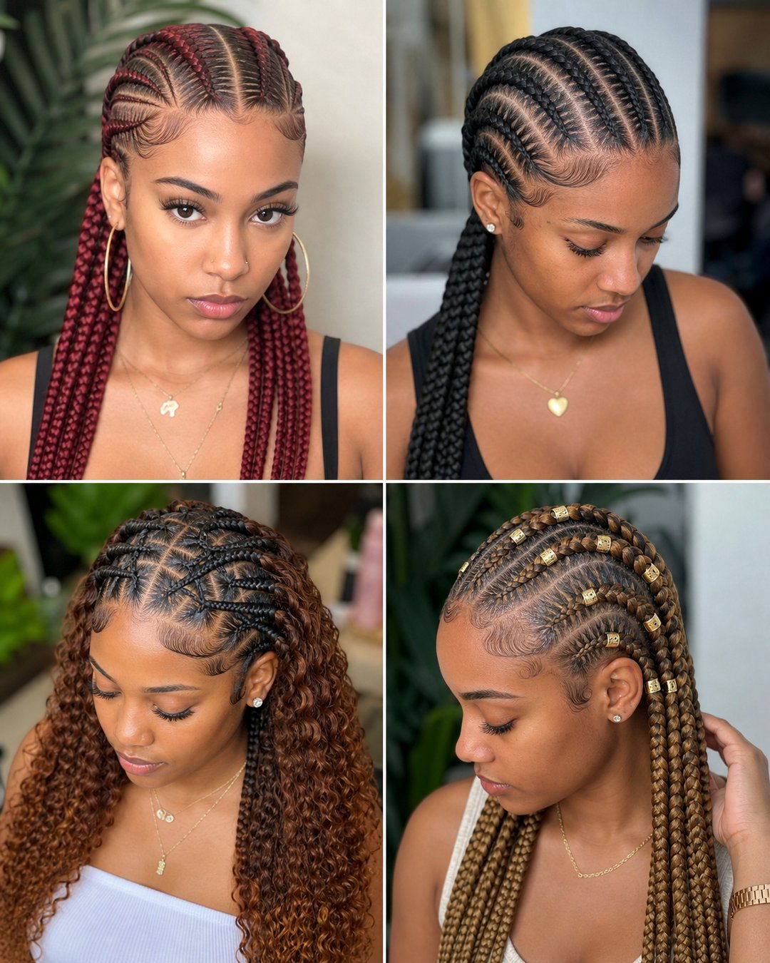 25 Easy Natural Hair Simple Cornrow Hairstyles