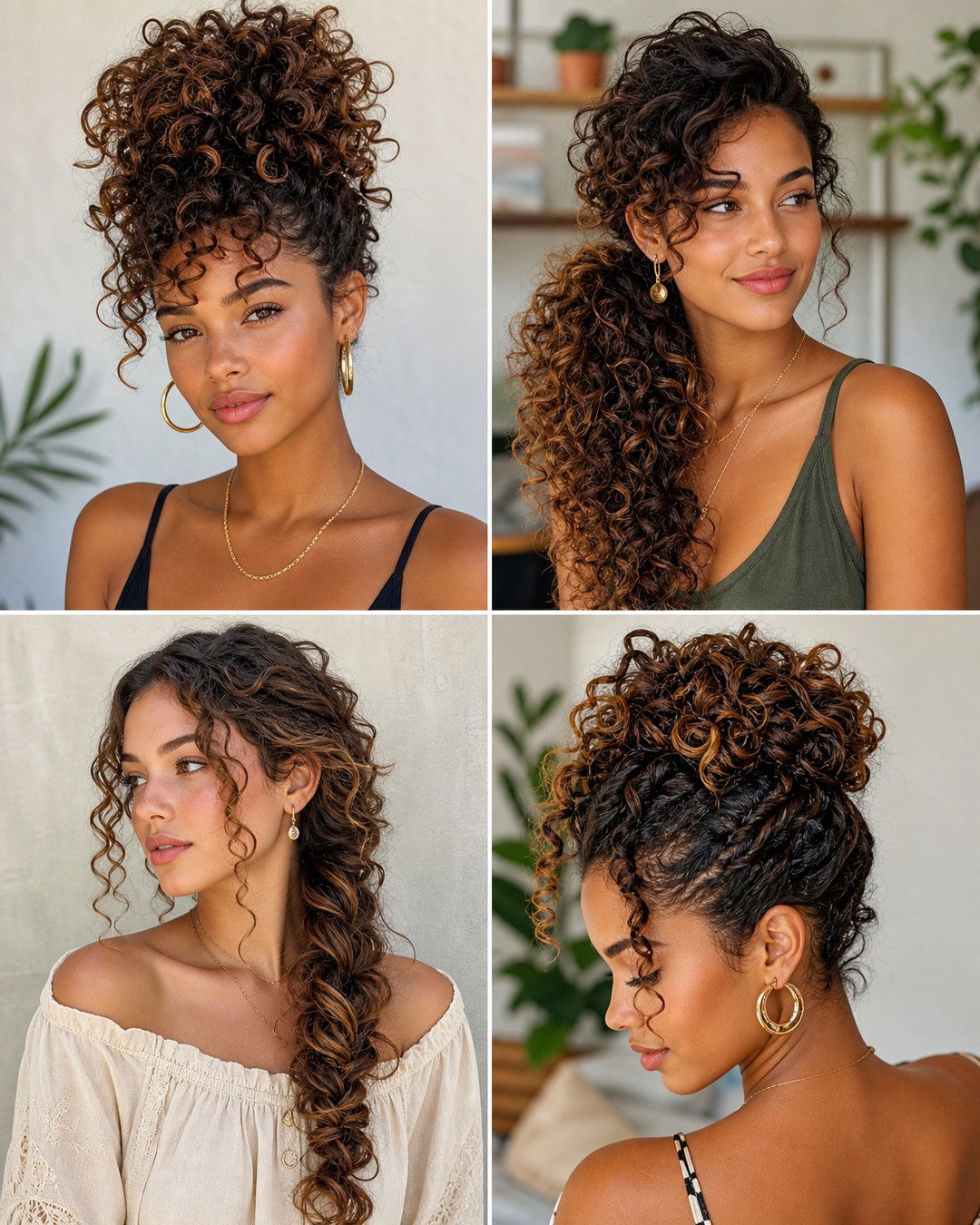 25 Easy Summer Hairstyles for Curly Hair to Try